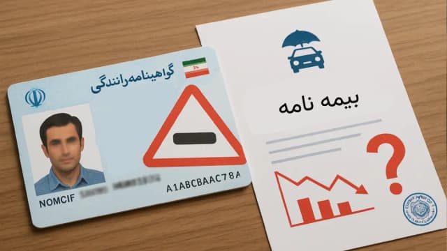 نمره منفی گواهینامه چگونه روی بیمه شخص ثالث تاثیر می‌گذارد؟